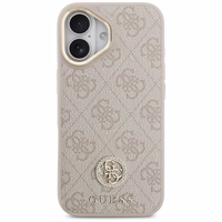 Guess 4G Strass Logo Magnetinis dėklas telefonui iPhone 17 - rožinė