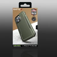 Raptic X-Doria Fort dėklas iPhone 14 Pro Max su Magnetine šarvuota žalia danga
