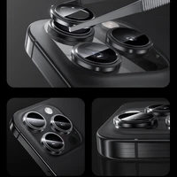 Benks grūdintas stiklas Glass Warrior objektyvo apsauga kamerai, skirtas iPhone 16 Pro/16 Pro Max (3 objektyvai), sidabrinė