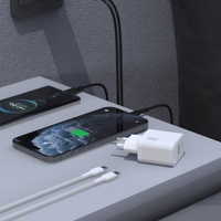 Dudao A27MaxCEU PD QC 35W USB-A USB-C Wall Įkroviklis with USB-C Laidas - Baltas