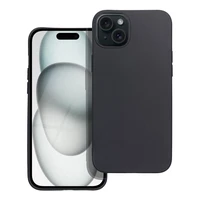 MATT dėklas telefonui IPHONE 15 Plus juoda