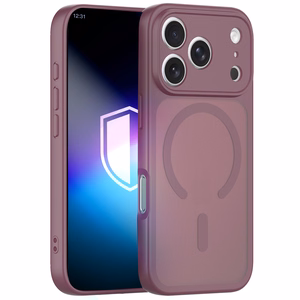 Bordo spalvos „3mk Misty MagCase Deep Cherry“ dėklas iPhone 17 Pro / 18 Pro