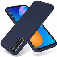 silikoninis dėklas HUAWEI P SMART 2021 tamsiai mėlynas