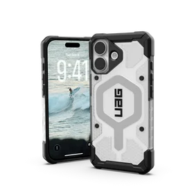 UAG Pathfinder Clear MagSafe Dėklas iPhone 17 - Baltas and Gray