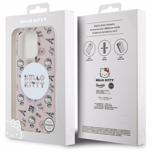 Hello Kitty IML Visur Paryžius magnetinis dėklas iPhone 16 Pro Max - rožinis