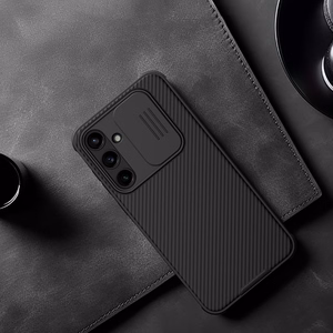 Nillkin CamShield Pro dėklas Samsung Galaxy A55 su kameros dangteliu - juodas