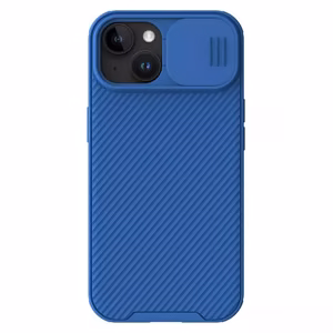Nillkin CamShield Pro магнитный чехол для iPhone 15 Plus с защитой камеры - синий