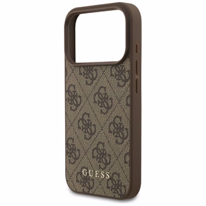 Guess 4G Klasikinis Dėklas telefonui iPhone 17 Pro - rudas