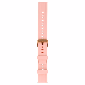 Blavec universali laikrodžio juosta W-17 Amber 18mm silikoninė rožinė