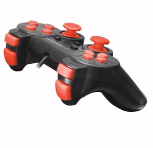 Esperanza EGG106R žaidimų valdiklis Gamepad PC, Playstation 2, Playstation 3 analoginis / skaitmeninis USB 2.0 juodas, raudonas