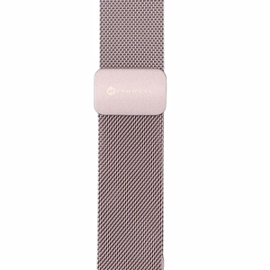 FORCELL F-DESIGN FA14 magnetinis nerūdijančio plieno dirželis APPLE laikrodžiui 38 / 40 / 41 mm rožinis
