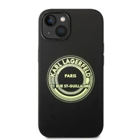 Karl Lagerfeld KLHCP14MSRSGRCK iPhone 14 Plus 6.7 "kietasis dėklas juodas / juodas silikoninis RSG
