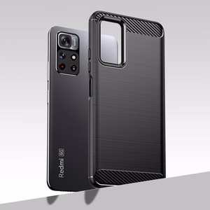 Anglies dėklas lankstus apvalkalas Xiaomi Redmi Note 11 juodas