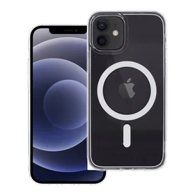 Drop Glue Spalvingas Žiedas Magnetinis Dėklas suderinamas su MagSafe IPHONE 12 / 12 PRO balta