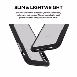 Чехол Griffin Survivor Endurance для iPhone XS Max, прозрачный и серый