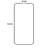 "Etteri" grūdintas stiklas 9D, skirtas "iPhone 14 Pro" 6,1"