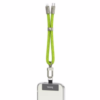 Kabelis USB-C į Lightning Hoco PD 20W 0,22 m GH5 fluorescencinė žalia spalva