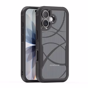 Dėklas Dux Ducis Shld Apple iPhone 17 juodas (Rhythm Pattern)