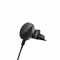 Tech-Protect mm15W-V5 magnetinis MagSafe automobilio laikiklis ventiliacijai/CD lizdui juodas