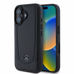 Mercedes Odinis miesto dėklas telefonui iPhone 16 Plus - juodas