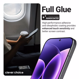 Crong 3D Armor Glass Lite visą paviršių klijuojamas grūdintas apsauginis ekrano stiklas, skirtas Xiaomi 17