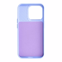 Camshield Soft dėklas iPhone 15 Pro Max šviesiai violetinis