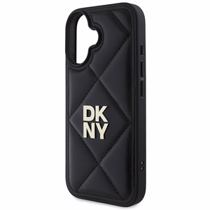 DKNY putuotas Stack logotipas dėklas telefonui iPhone 16 - juodas