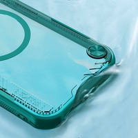 Nillkin Iceblade Prop magnetinis dėklas su kameros dangteliu ir stovu iPhone 16e telefonui - žalias