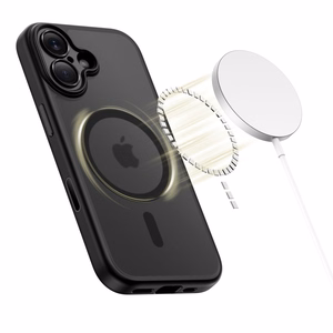 Tech-Protect Magpeak Magsafe CC dėklas telefonui iPhone 17 - matinės juodos spalvos