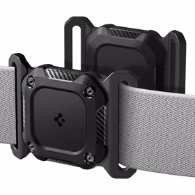 Spigen Tough Armor antkaklis AirTag 1/2 dėklas - juodas