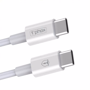 T-PHOX LAIDAS GLARY LITE SERIJOS 3W 1M USB-C/USB-C BALTAS