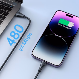 Joyroom Surpass Series A11 USB-A / Lightning 2.4A kabelis 2 m - juodas