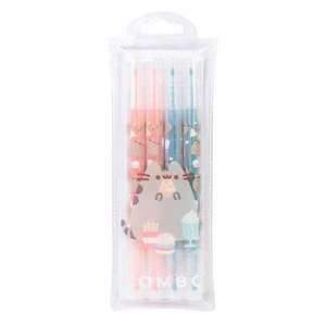 Pusheen Foodie Collection dvipusių flomasterių rinkinys, 4 vnt.