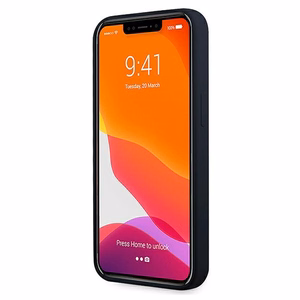 Mercedes silikoninis linijos dėklas telefonui iPhone 13 mini – tamsiai mėlynas