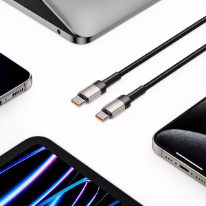 "Tech-Protect UltraBoost Evo" USB-C / USB-C PD kabelis 100W 5A 1 m - titano spalvos