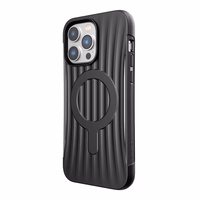 Raptic X-Doria Clutch dėklas iPhone 14 Pro Max su Magnetine galinė juoda danga