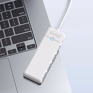 Orico PAPW4A-C3 USB Hub 4-port 4x USB-A 3.0 1 m - white