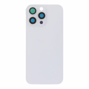 Galinis dangtelis iPhone 16 Pro Max White Titanium (Full Cover / No NFC Flex) OEM