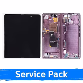 LCD ekranas suderinamas su Samsung F936 Z Fold4 (INNER) su rėmeliu / Bordo / (Service Pack)