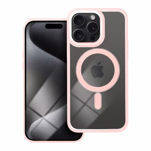 Case for iPhone 15 PRO MAX Color Edge Mag Cover compatible with MagSafe pink