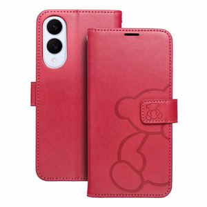 MEZZO Dėklas telefonui SAMSUNG S25 Edge meškiukas magenta