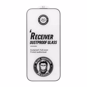 5D Mr. Monkey Glass apsauginis stiklas, skirtas Apple iPhone 18 Pro Max, Large Arc Edge Strong Dustproof, spalva – juoda
