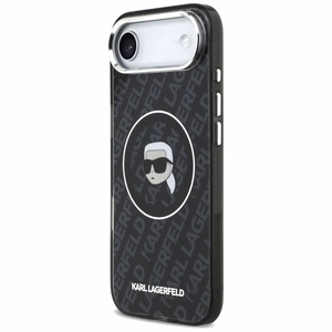 Karl Lagerfeld IML Karl Head Logo MagSafe dėklas, skirtas iPhone 17 Air, juodas