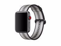 Dirželis APPLE WOVEN NYLON APPLE WATCH MQVR23ZM/A 42MM juodas ORIGINALI PAKUOTĖ