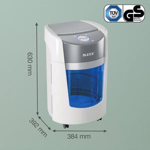 Leitz IQ OptiMax Small Office 350 – P-5 mikrofragmentinis dokumentų naikiklis, 22 l, baltas (83590000)