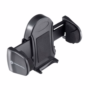 FORCELL F-GRIP Oval 17 cm automobilio laikiklis priekinio stiklo / prietaisų skydelio / oro angai juodas