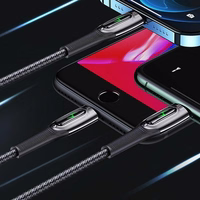 USAMS Pintas laidas USB-C na Lightning Smart Power-off 20W PD Laidas 1.2m juodas SJ518USB01 (US-SJ518)