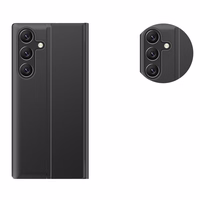 Naujas Sleep dėklas Flip su stovo funkcija Samsung Galaxy A26 - juodas