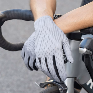 Rockbros Breathable Full Finger Cycling Gloves, Size: S - Green