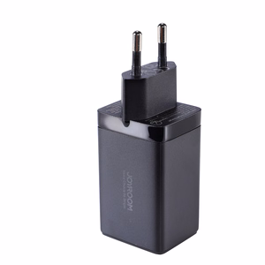 Įkroviklis Joyroom JR-TCG01 65W GaN 2xUSB-C/USB-A + USB-C to USB-C cable 1.2m juodas